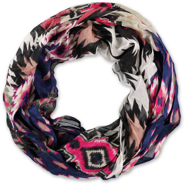 D&Y Sharp Navy Tribal Print Infinity Scarf