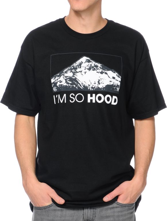 Casual Industrees OR Im So Hood Black Tee Shirt