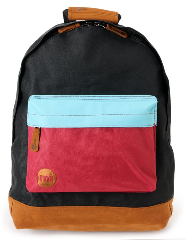 Mi-Pac Black, Teal & Burgundy Tonal Backpack