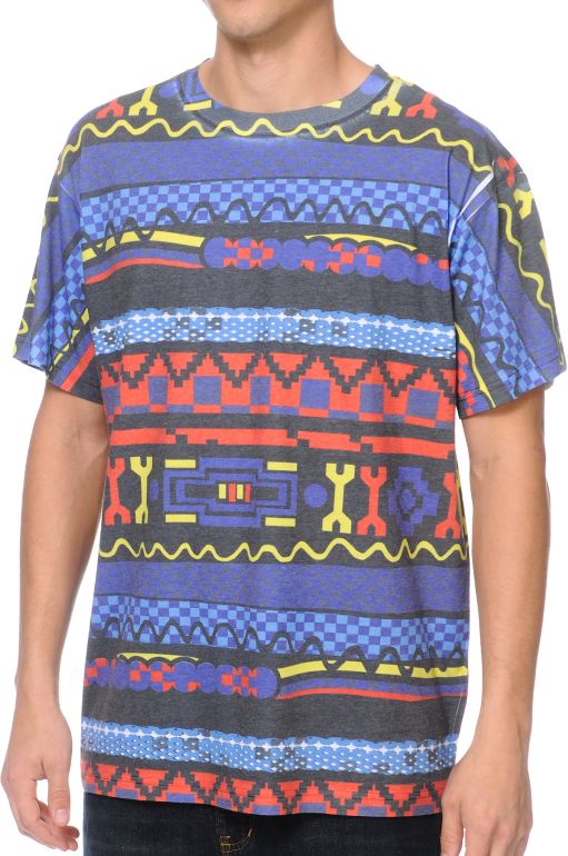A-Lab Swagter Tribal Print Tee Shirt