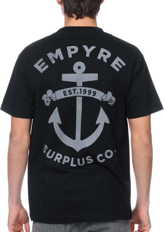 Empyre Sea Legs Black Pocket Tee Shirt