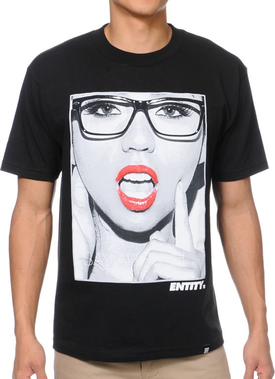 Entity Life Say Ahhh Black Tee Shirt