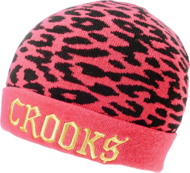 Crooks and Castles Cheater Hot Pink Cuff Beanie
