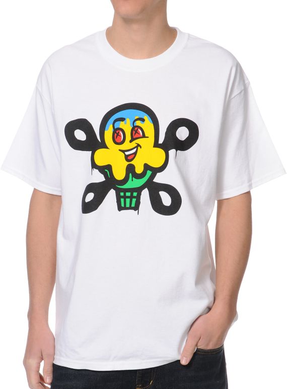 ICECREAM Drip White Tee Shirt