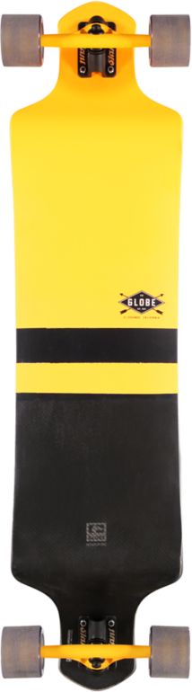 Globe Geminon Yellow 41 Drop Through Longboard Complete