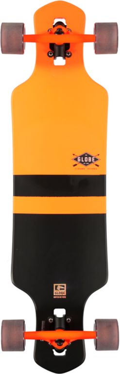 Globe Geminon Orange 35 Drop Through Longboard Complete