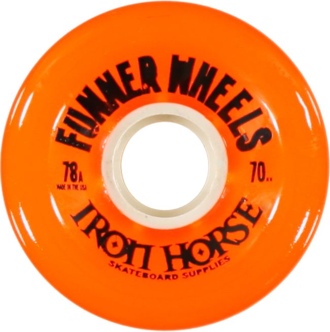 Iron Horse The Funner Orange 70mm Longboard Wheels
