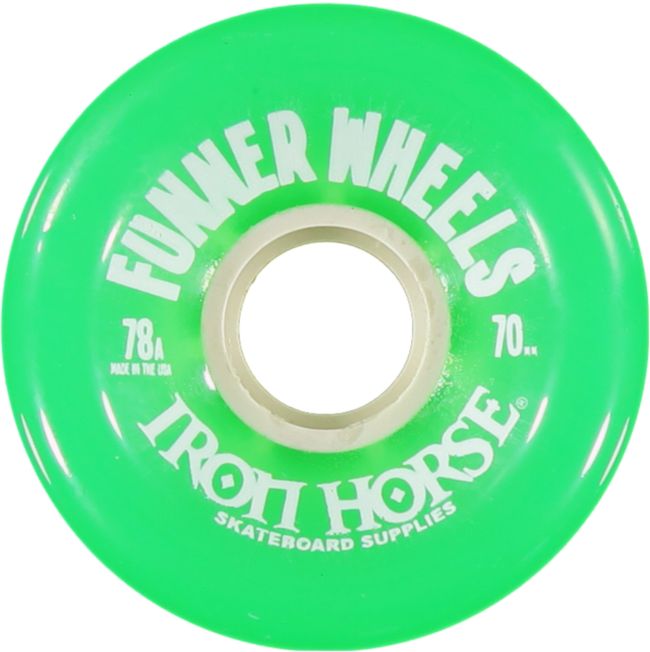 Iron Horse The Funner Green 70mm Longboard Wheels