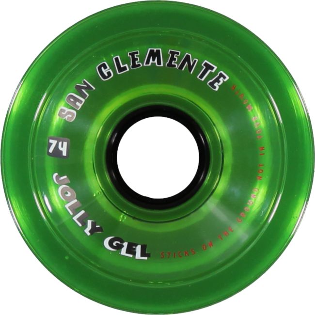 San Clemente Jolly Gel Green 74mm Skateboard Wheels