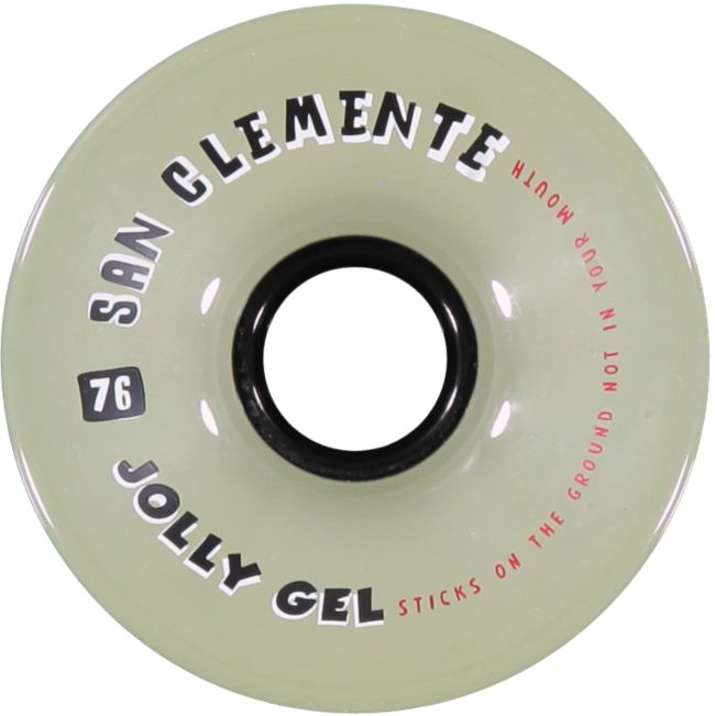 San Clemente Jolly Gel Glow In The Dark 76mm Skateboard Wheels