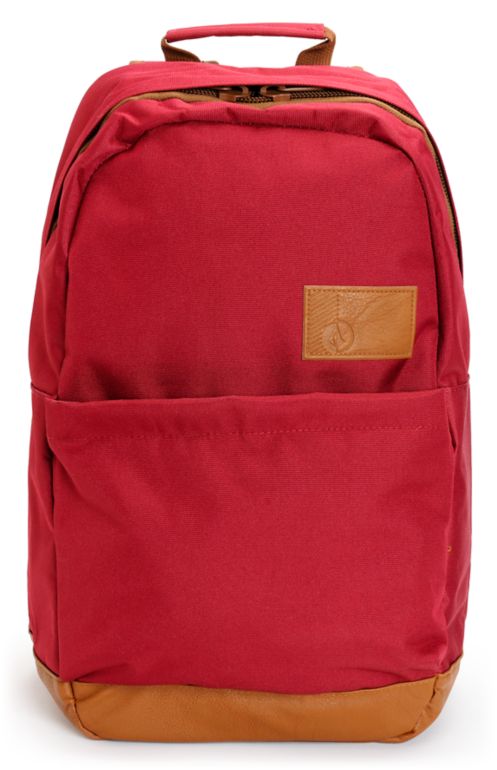 Volcom Girls Going Back Burgundy Laptop Backpack