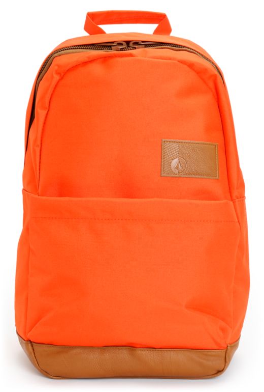 Volcom Girls Going Back Orange Laptop Backpack