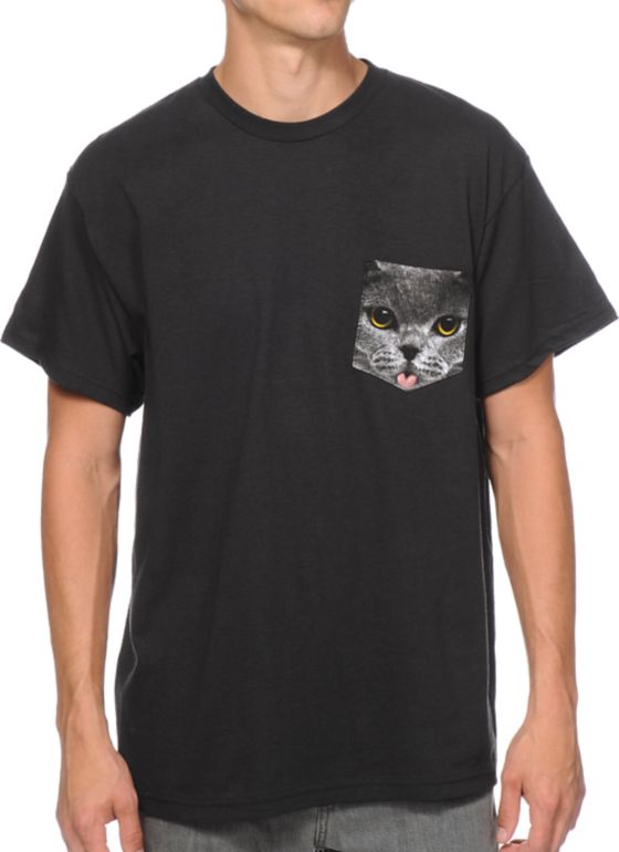 A-Lab Pockat Black Pocket Tee Shirt