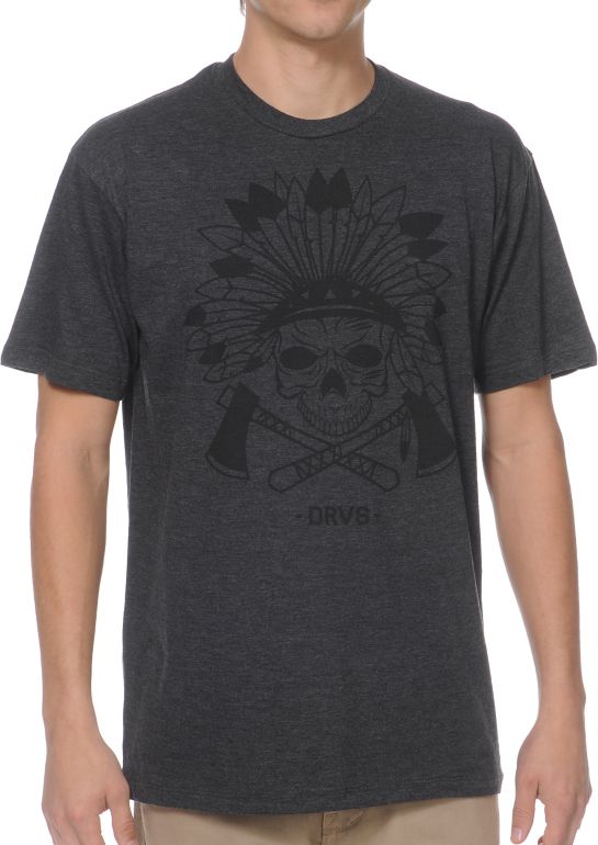 Dravus Geronimo Charcoal Tee Shirt