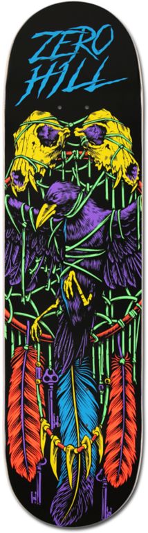 Zero Garret Hill Blacklight 8.25 Skateboard Deck