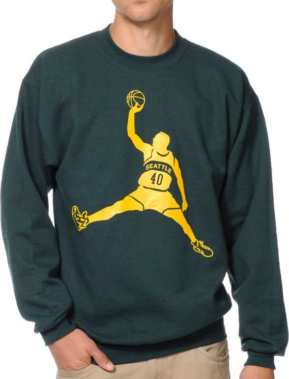 Casual Industrees Reignman Green Crew Neck Sweatshirt