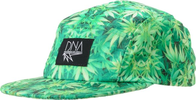 DNA Plant Printed Green 5 Panel Hat