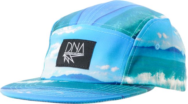 DNA Ocean Printed Blue 5 Panel Hat