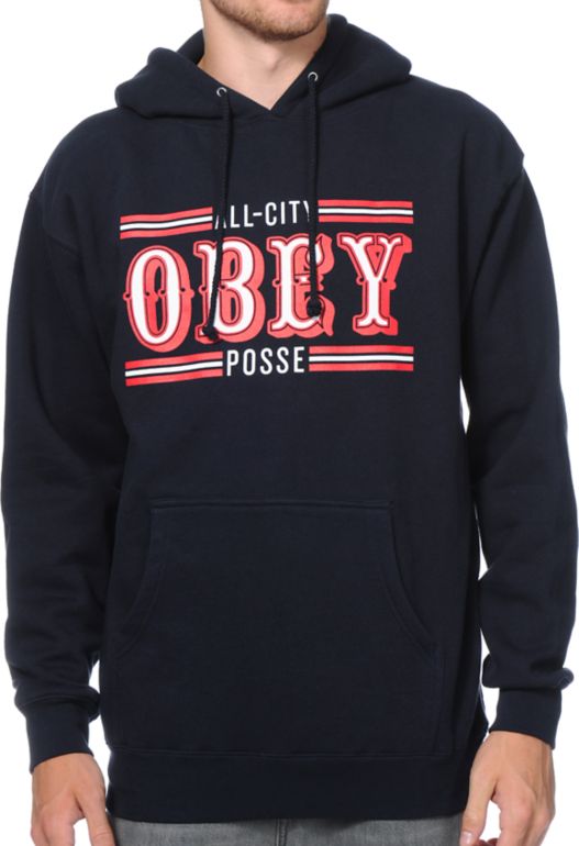 Obey 89ers Navy Pullover Hoodie