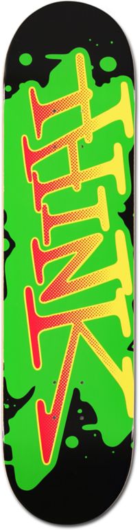 Think Skateboards Rasta Spray Tag 8.0 Skateboard Deck