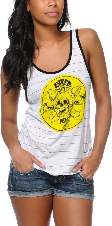 Volcom Girls Shred Till Dead Tank Top