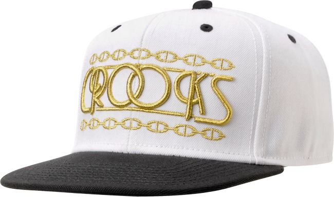 Crooks and Castles Script Grey Snapback Hat