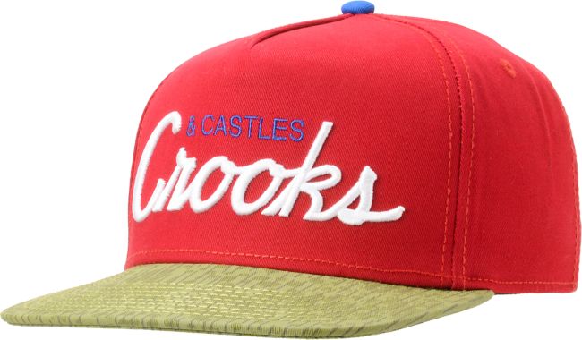 Crooks and Castles Team Crooks Red Snapback Hat