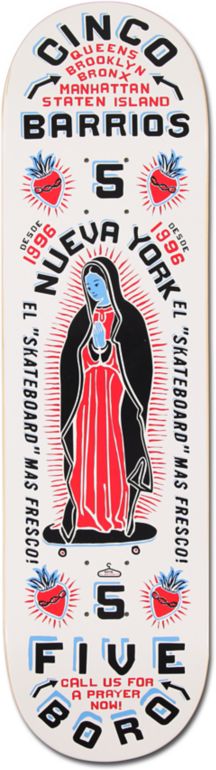 5Boro Cinco Barrios 8.5 Skateboard Deck