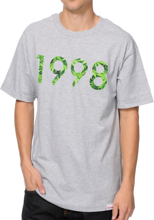 Diamond Supply 1998 Hemp Heather Grey Tee Shirt