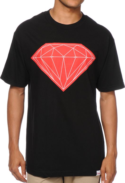 Diamond Suppy Big Brilliant Black & Red Tee Shirt