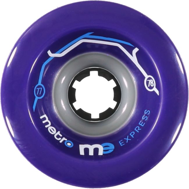 Metro Wheel Company Express 77mm Purple Longboard Wheels