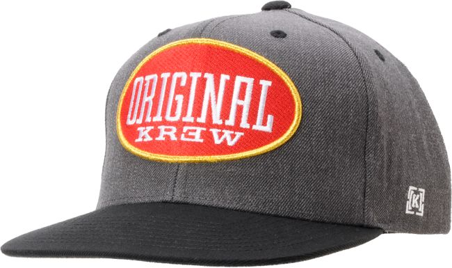 KR3W Blunt Charcoal & Gold Snapback Hat