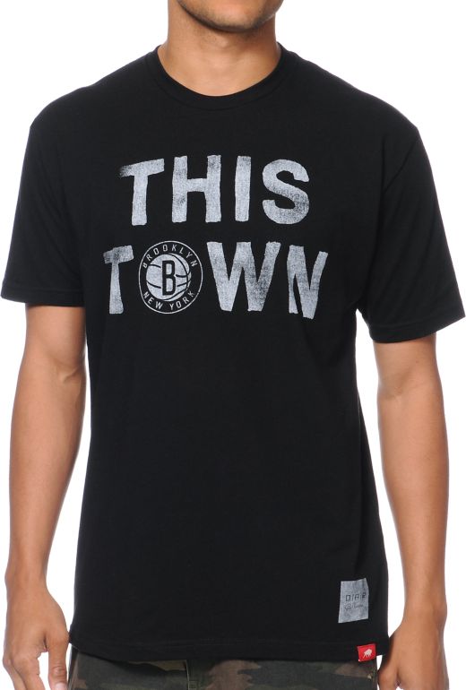 Sportiqe Nets This Town Black Tee Shirt