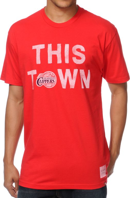 Sportiqe Clippers This Town Red Tee Shirt