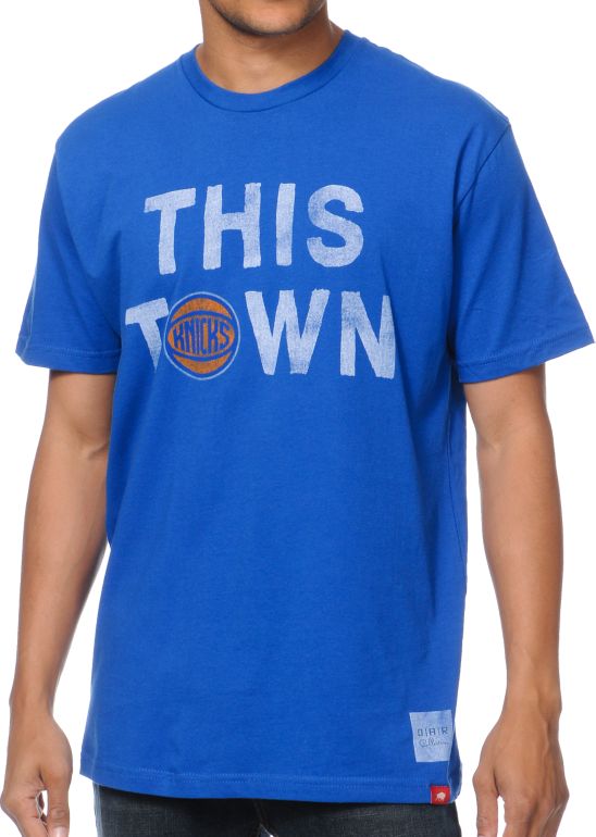Sportiqe Knicks This Town Blue Tee Shirt
