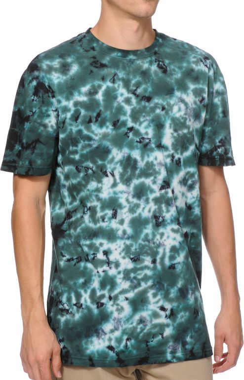 Altamont Ramirez Dark Teal Tie Dye Tee Shirt