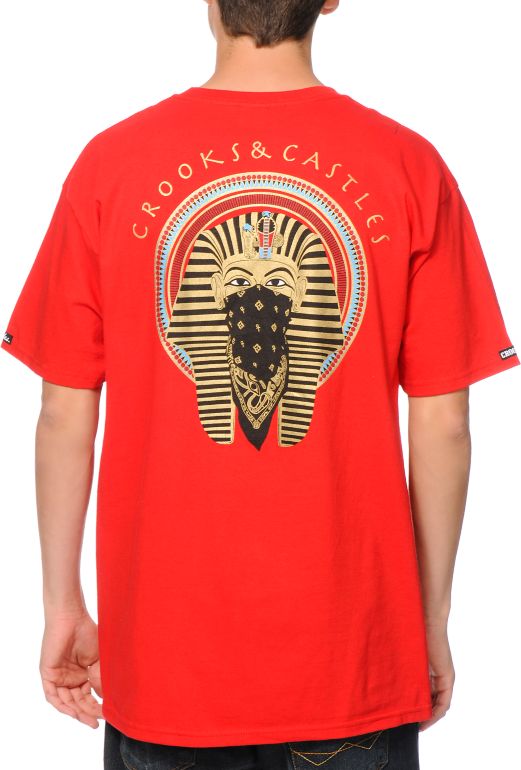 Crooks and Castles Pharaoh 2.0 Red Tee Shirt