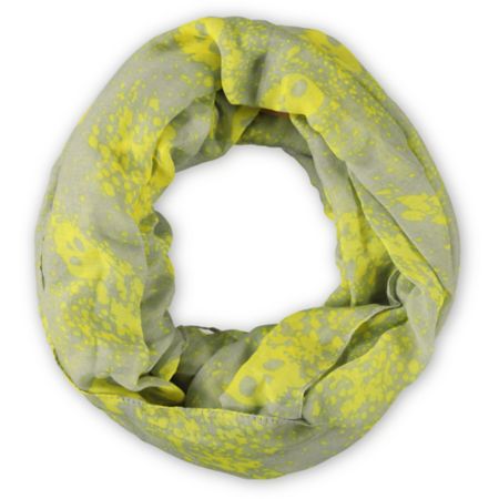 D&Y Skull Splatter Yellow Infinity Scarf