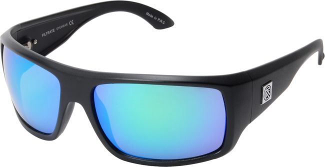 Filtrate Trader One Matte Black & Mirror Polarized Sunglasses