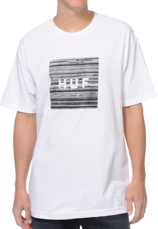HUF Static Box White Tee Shirt