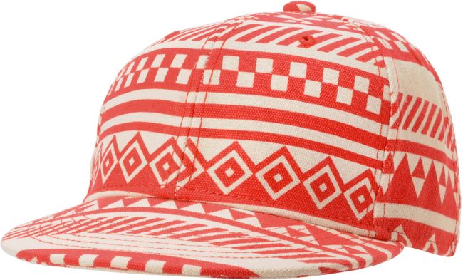 Neff Girls Inca Red & White Tribal Print Snapback Hat
