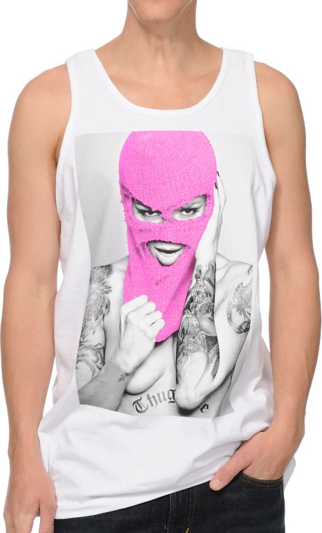 TMLS Hoodlum White Tank Top