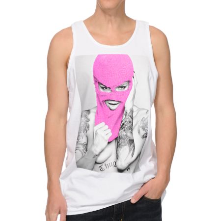 TMLS Hoodlum White Tank Top