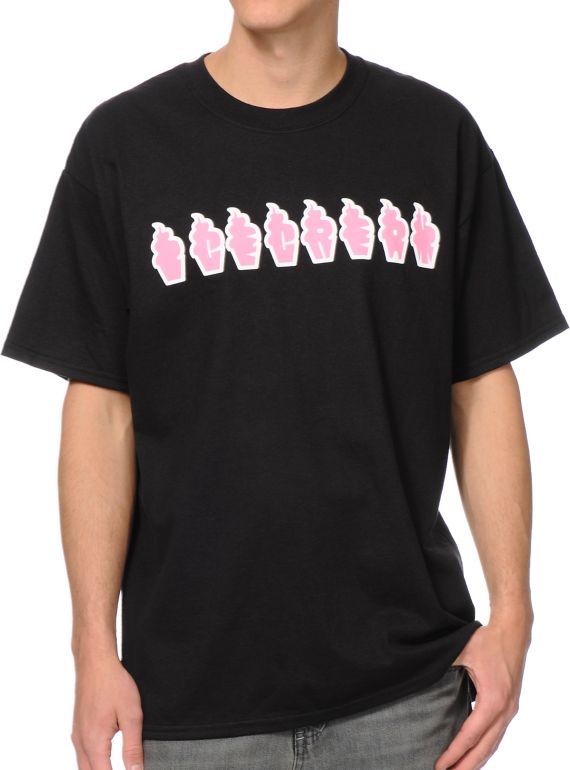 ICECREAM Soft Serve Logo Black Tee Shirt