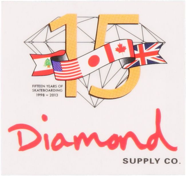 Diamond Supply 15 Years Sticker