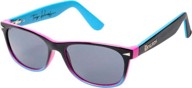 Brigada Terry Kennedy Black, Cyan, & Magenta Sunglasses