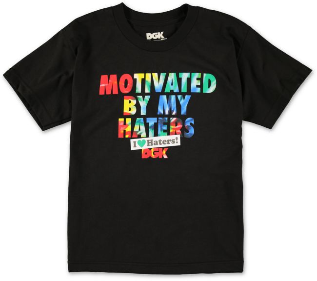 DGK Boys Motivated Black Tee Shirt