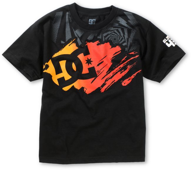 DC Boys KB Stroke Star Black Tee Shirt