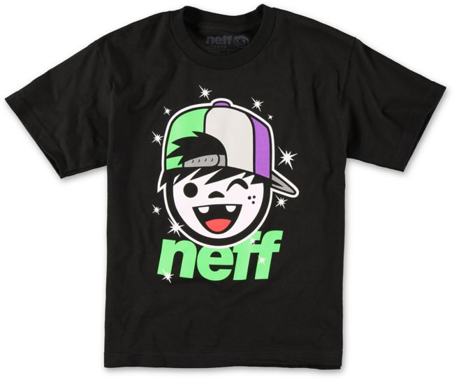 Neff Boys Jamie Black Tee Shirt