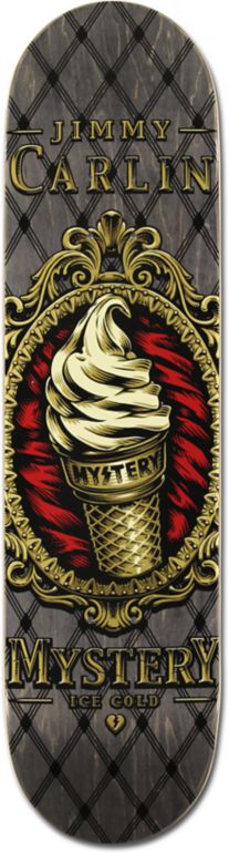 Mystery Jimmy Carlin Ice Cream 8.0 Skateboard Deck